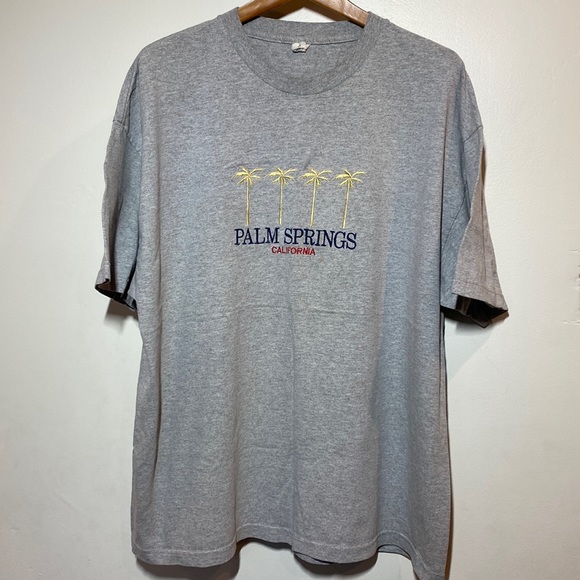 Palm Spring California Embroidered Tee - Picture 2 of 7